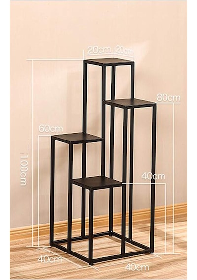 Metal Çiçeklik Modeli Çiçeklik Sehpası 4 Katlı Saksılık Diğer