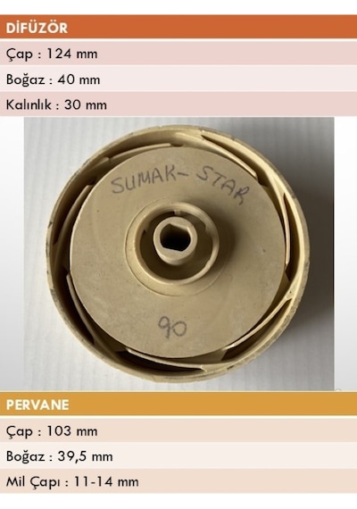 Star Sd Serisi Tip1 Dik Milli Pompa Fan Difüzör Takımı