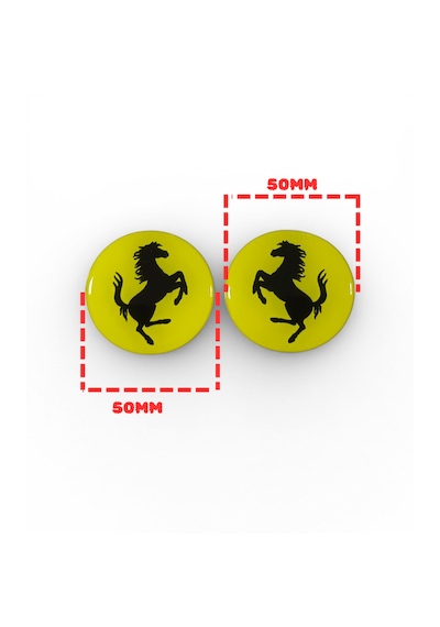 Ferrari Damla Sticker Sarı Takım-arr3069