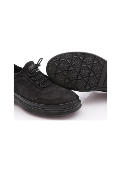 Dgn 2270 Erkek Comfort Ayakkabi Siyah Havlu Nubuk Siyah Strech