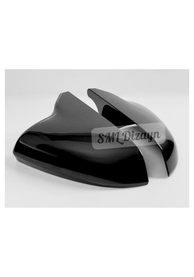 Seat Leon Mk4 Uyumlu Batman Yarasa Ayna Kapağı Seti - Parlak Siyah Piano Black Plastik Fr Cupra Stil 2021-2026