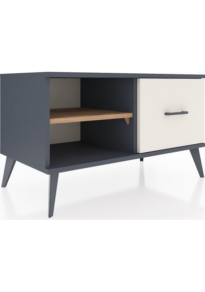 Hyperion Şifonyer Tek Raflı Tek Çekmeceli 88x44x48 Antrasit-çam/aytaşı Çam/aytaşı Hyperion Şifonyer Tek Raflı Tek Çekmeceli 88x44x48 Antrasit-çam/aytaşı Çam/aytaşı