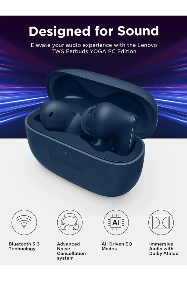 Lenovo GXD1P47518 Tws Yoga Pc Edition Bluetooth 5.3 Kulak İçi Kulaklık