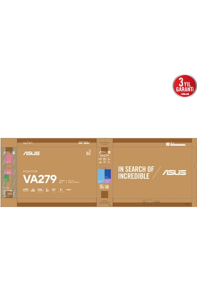 Asus 27" Ips Va279hg 1ms 120hz Hdmı-vga Ev Ofis Tipi Monitör 1920 X 1080