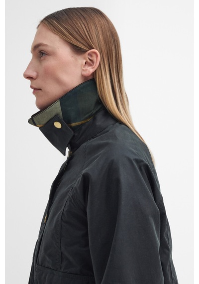 Barbour Cropped Beadnell Yağlı Ceket Sg51 Sage-ancient Yeşil