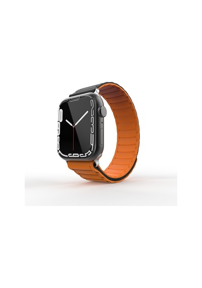 Lexroo Watch 10 46mm Krd-122 Silikon Kordon Strap Kayış - Siyah-gri