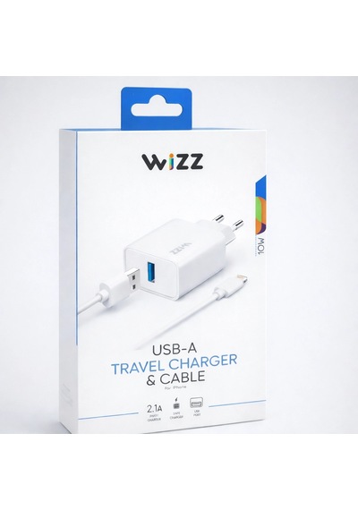 Wizz 10w Usb-a Şarj Adaptörü Ve Lightning Kablo Seti Seyahat Şarj Cihazı