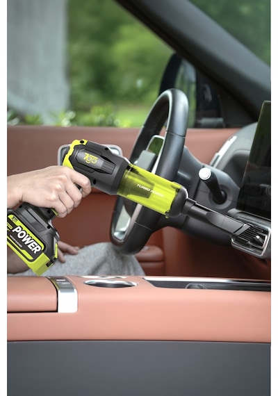 7go 7gab-04 25.000 Pa Şarjlı Araç Süpürgesi Ve Hava Üfleme Makinesi 90.000 Rpm Fırçasız Motor, 2's Yeşil