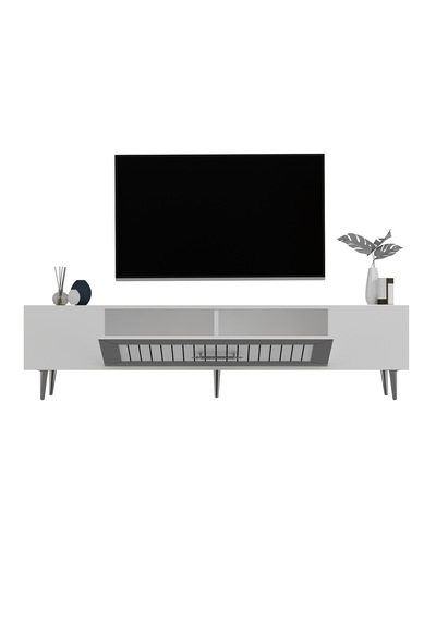 Dekolp3ct Tv Sehpası Beyaz-gümüş