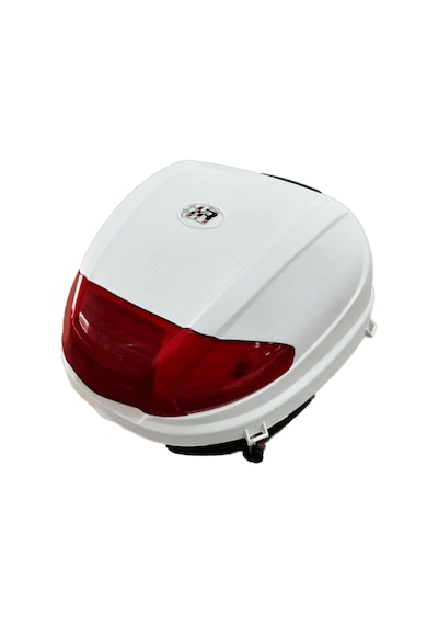 Moto Üçel 35 Litre Motosiklet Çantası Beyaz Beyaz