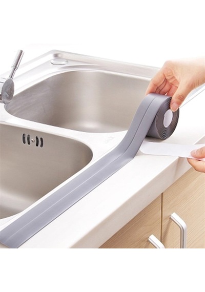 Gri Su Sızdırmaz Banyo Mutfak Lavabo Küvet İzolasyon Şerit Bant 2