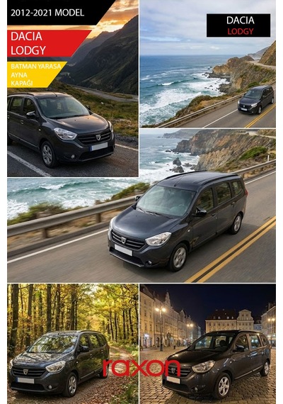 Dacıa Lodgy 2012-2021 Batman & Yarasa Ayna Kapağı Parlak Piano Black Sport