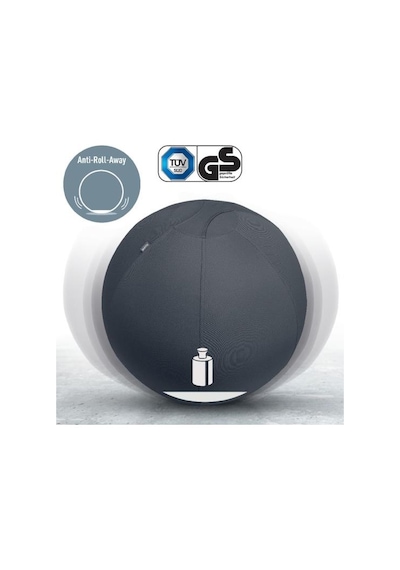 Leitz Ergo Active Kaymaz Oturma Topu 65 Cm - Koyu Gri - Kod:65420089
