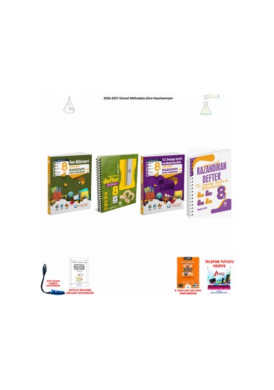 Çanta 8. Sınıf Lgs Fen Bilimleri Ve T.c. İnkılap 4 Kitap Seti
