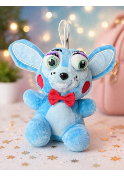 Mavi Peluş Figür 20 Cm Yumuşak, Hafif, Askılı Oyuncak Açık Mavi