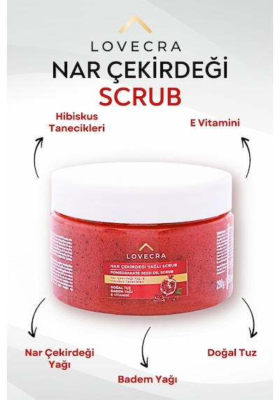 Body Scrub Besleyici Arındırıcı Nemlendirici Badem Yağlı Doğal Tuzlu Vucüt Peelingi 290gr
