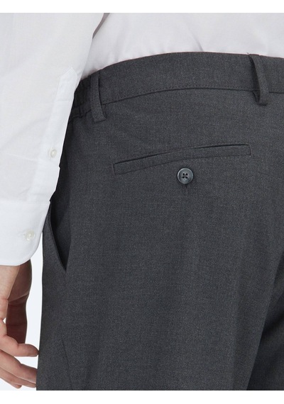 Kip Antrasit Düz Dokuma Jogging Fit Casual Pantolon
