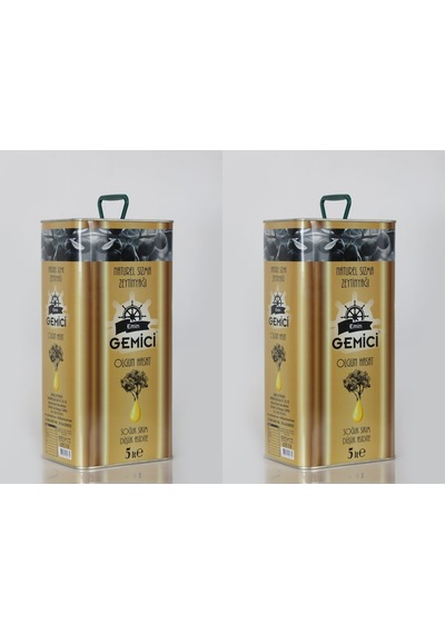 Emin Gemici Olgun Hasat Soğuk Sıkım Natürel Sızma Zeytinyağı 2 x 5 L