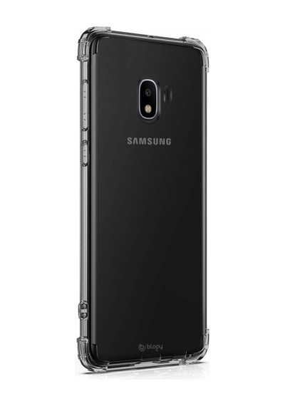 Blogy Galaxy J4 İle Uyumlu Crystal Fit Kılıf Smoke Black