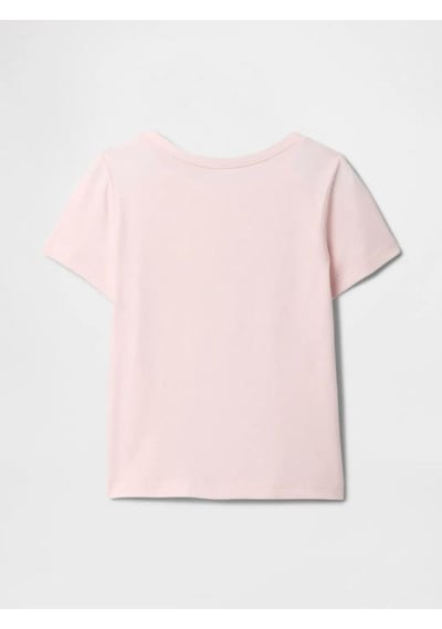 Kız Bebek Gap Logo Grafikli T-shirt Pembe-6002 Pembe