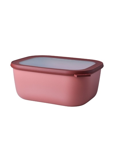 Multi Bowl Cirqula Rectangular Saklama Kabı 3000 Ml Kırmızı-7523 Vivid Mauve