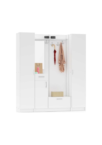 Abre Vm-343637 Beyaz Vestiyer Portmanto Ayakkabılık Diğer