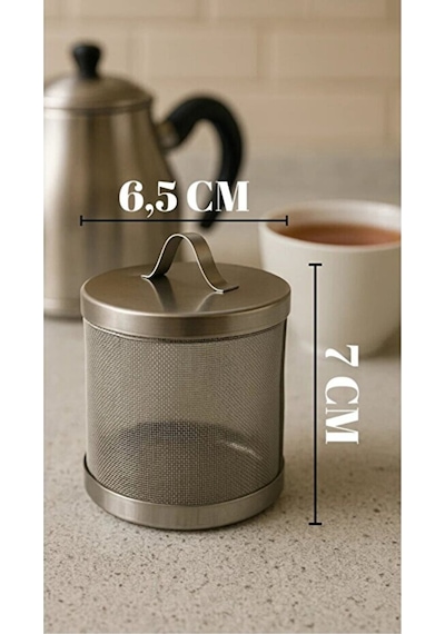 Çaydanlık Demlik Içi Süzgeç Çay Süzgeci Kafes Paslanmaz Çelik 7 Cm Çelik Diğer