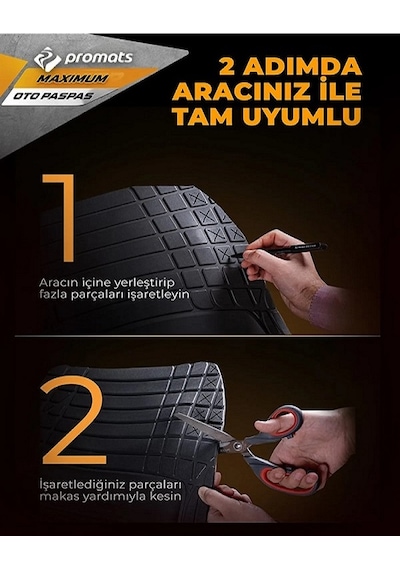 Citroen Jumpy Uyumlu 4-d Oto Paspas - Maxımum Gri
