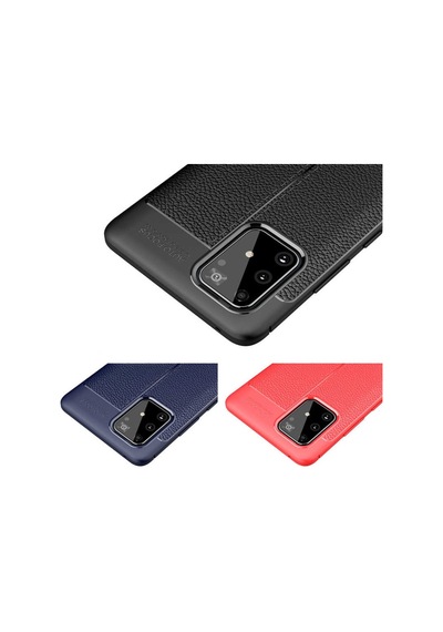 Samsung Galaxy Uyumlu A91 (S10 Lite) Kilif Deri Tarzi Niss Silikon Case 405443402