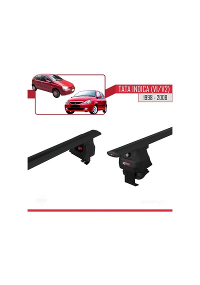 Tata Indica V1/v2 1998-2008 Arası İle Uyumlu Ace-4 Ara Atkı Tavan Barı Siyah