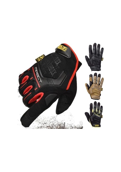 Mechanıx Renk Taktikal, Iş Güvenliği, Asker, Polis, Motosiklet Dayanıklı Xl Eldiven Kırmızı