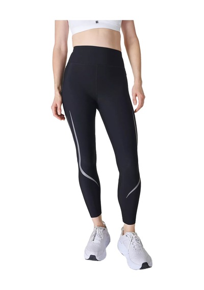 Sweaty Betty Zero Gravity 7/8 İlluminate Koşu Taytı SiYAH Siyah