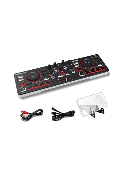 Mixtrack Go Kompakt Bluetooth Dj Controller 2 Deck, Stems Kontrolü, Smart Fader, Kapasitif Dokunmatik Jog Wheel, Us