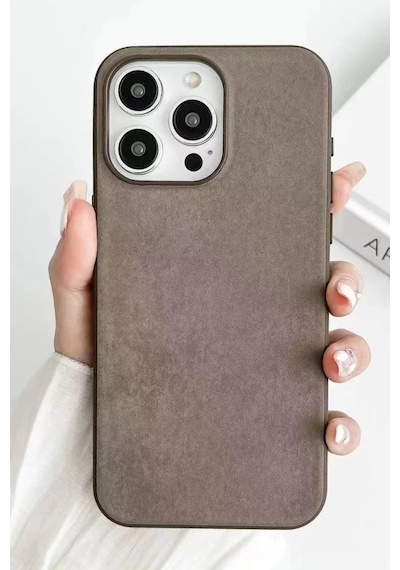 Newface Apple İphone 15 Pro Max Kılıf Karen Magsafe Kapak - Kahverengi