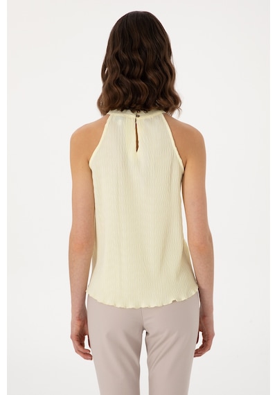 U.S. Polo Assn. Kadın Limon Kolsuz Bluz 50299511-VR035