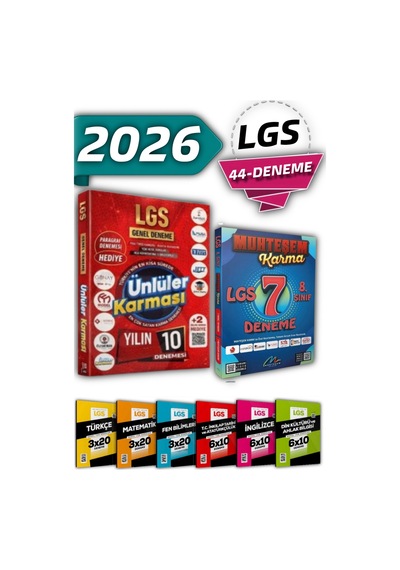 Lgs 2026 Muhteşem Karma Branş Deneme Seti 44 Deneme