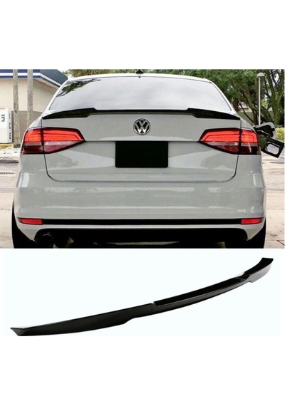 Autogp Vw Jetta Bagaj Üstü Spoiler Pianoblack Boyalı Yarasa 2011 / 2017