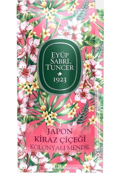 Eyüp Sabri Tuncer Japon Kiraz Çiçeği Kolonyalı Mendil 150 Li Küçük Boy