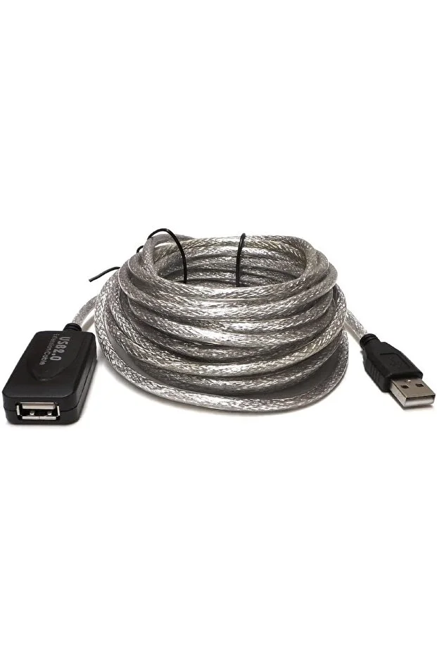 15 Metre 15mt Usb Aktif Erkek/dişi High Speed Kablo Chipli Model Ara Usb Uzatma Kablosu Güçlendirilmiş Extension Kablo