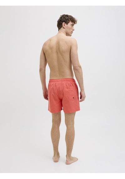Jack & Jones Jack Jones Yazı Baskılı Erkek Deniz Şortu 12272799 Kırmızı