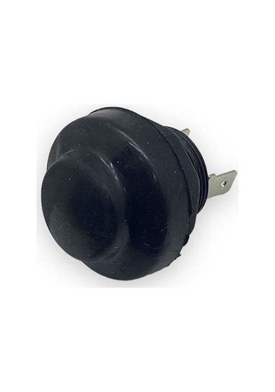 Emas Buton Fişli Lastikli 22 Mm Siyah