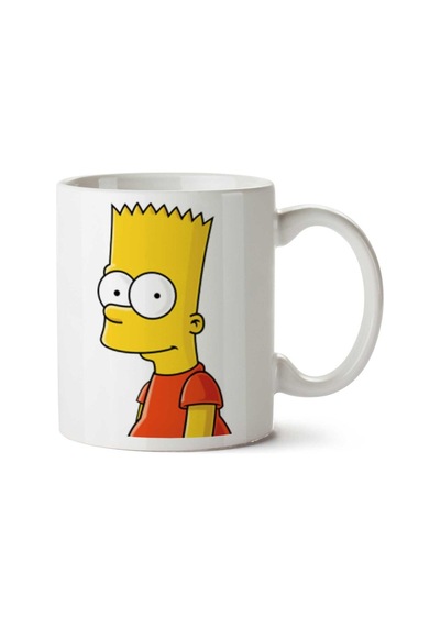 Bart-simpson-png-clipart İki Tarafı Baskılı Kupa Bardak Çok Renkli