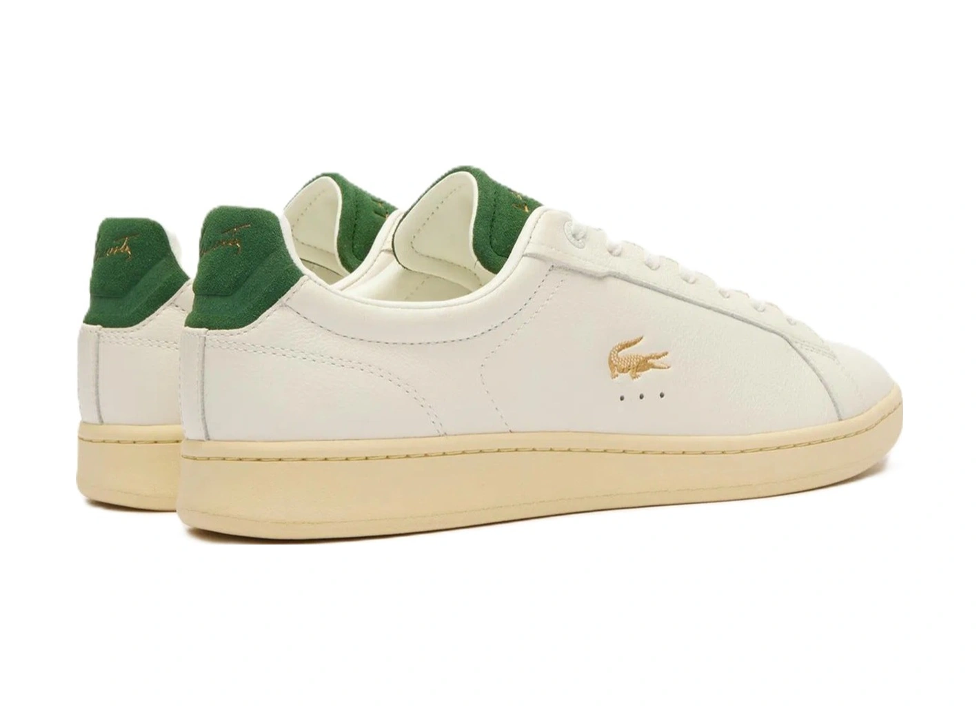 Lacoste Carnaby Pro Mens Leather Sneaker Hakiki Deri Günlük Spor Ayakkabı Krem Krem