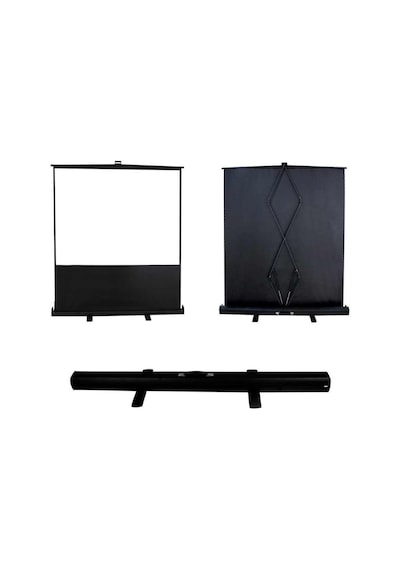 Codegen 145x82cm Taşınabilir Portatif Pull Up Floor Screen Projeksiyon Perdesi