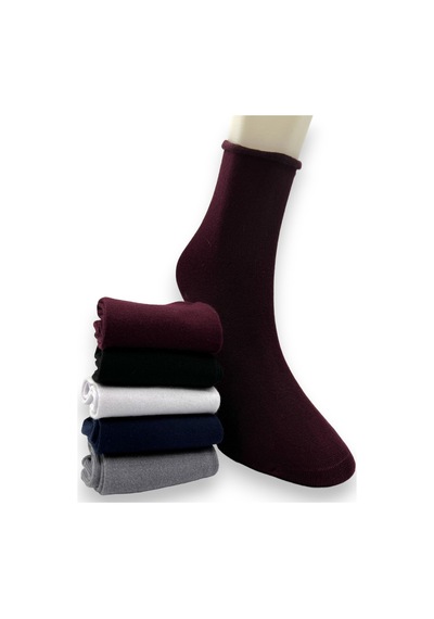 Premium 5 Çift Bambu Kadın Lastiksiz Roll Top Soket Dikişsiz Çorap / Iz Bırakmaz / Sıkmayan Çorap Bordo Lacivert Siyah Beyaz Gri Premium 5 Çift Bambu Kadın Lastiksiz Roll Top Soket Dikişsiz Çorap / Iz Bırakmaz / Sıkmayan Çorap Bordo Lacivert Siyah Beyaz Gri