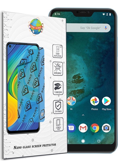 Xiaomi Mi A2 Lite Nano Ekran Koruyucu Kırılmaz Esnek Cam