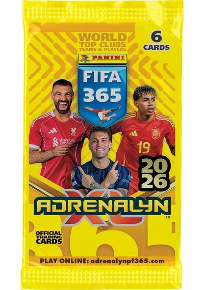 Panini Adrenalyn Fifa 365 - 2026 Official Trading Card Futbolcu Kartları - 1 Paket 6 Kart