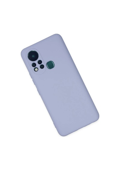 İnfinix Hot 11s Kılıf Nano İçi Kadife Silikon - Lila 0.2M-Çok Renkli
