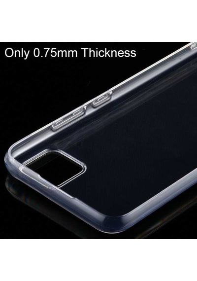 Realme C11 Kılıf Zore Şeffaf Ince Ve Esnek Süper Silikon Kılıf Renksiz