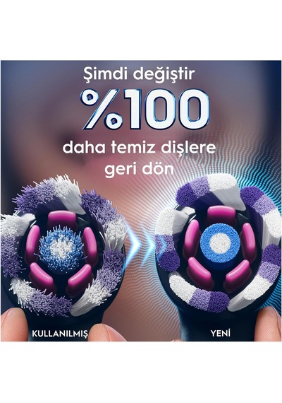 Oral-B iO Radiant White Beyaz Diş Fırçası Yedek Başlığı 4 Adet